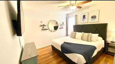 Bedroom comes with King bed, night stands, televis