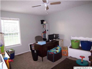 Large Bedroom with new carpet & ceiling fan