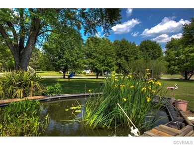 Beautiful Koi Pond located in the large front yard