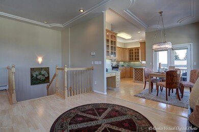 Visually open floor plan