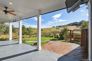 Lovely porch with breathtaking views of the sky