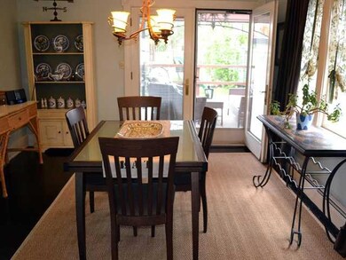 Dining Room Spacious dining room with french doors