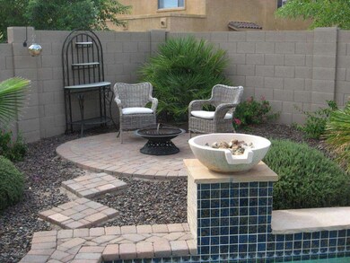Additional backyard seating area