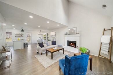 Living Room with Fresh Paint, Luxury Vinyl Plank F