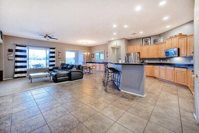 Open Kitchen, Eating and Living Area