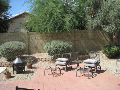 Back yard sitting area