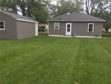 Back yard and garage