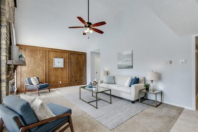 Vaulted ceilings, rich paneling, soft palatte... s