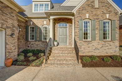 The all-brick exterior offers a timeless look. The
