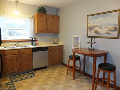 Kitchen has a pantry.