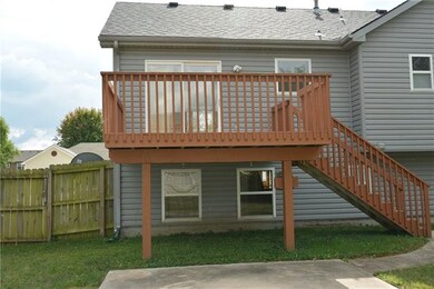 Newly repainted deck