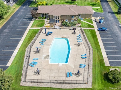 View from above of property