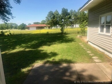 Peaceful View from the backyard patio area looking