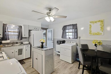 Space for a full-size washer and dryer.