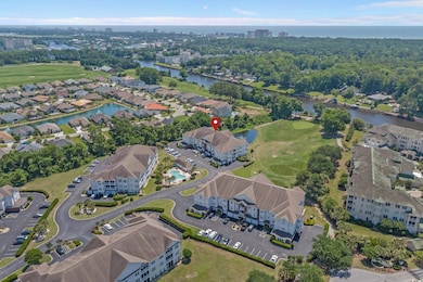 Aerial overview of property's location featuring a