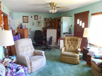 living room and office area on...
