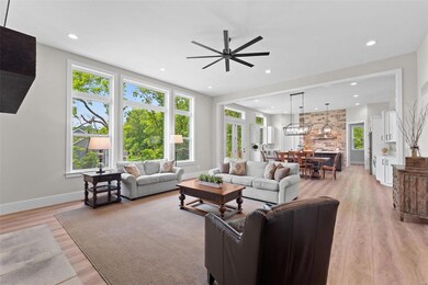 Soaring 11' ceilings in the main living area with 
