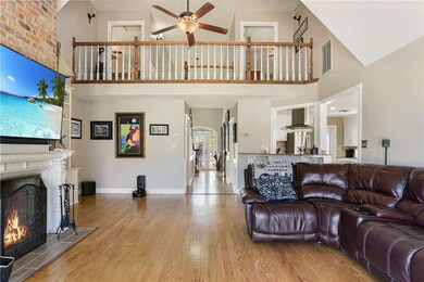 Living with view of upstairs Landing