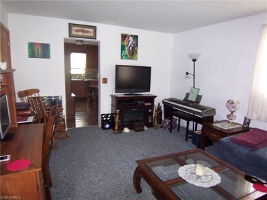 View of Unit#1 from the front door, the door in th