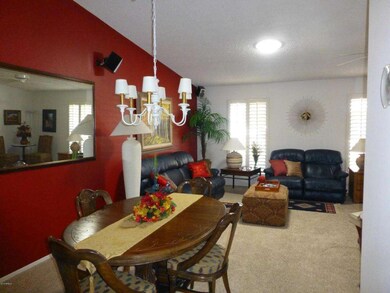 Formal dining room from kitchen area