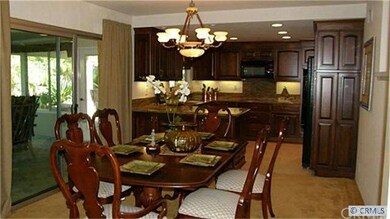 Kitchen and dining room view.