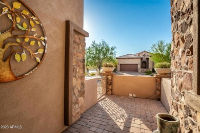 Gated courtyard entry