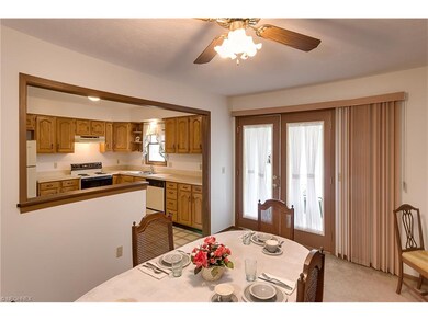Dinning room with easy access to kitchen and sunro