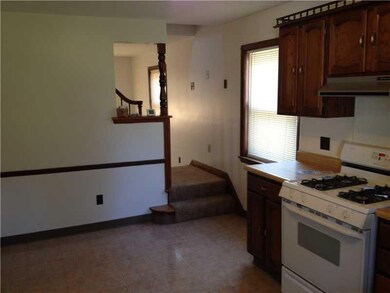Kitchen. New flooring and fresh paint.