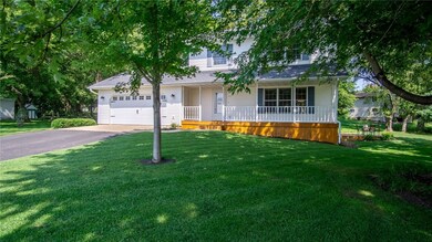 Convenient two car attached garage