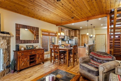 Open concept great room flows from kitchen to dini