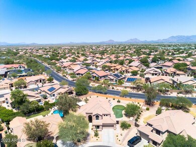 Aerial front of home