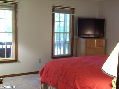 Master Bedroom - Ceiling fan, bright windows, doub