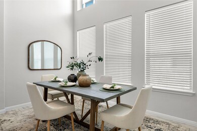 Dining space featuring baseboards