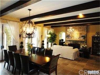 Beautiful Great Room with 4 sets of double French 