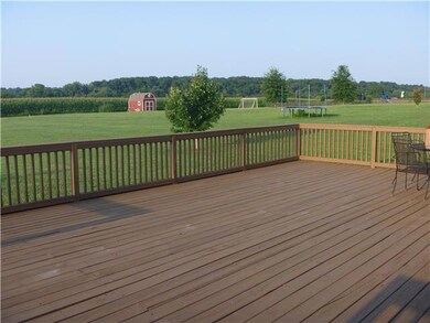 Step out the back door onto this fantastic newly stained deck.  Let the grilling begin!