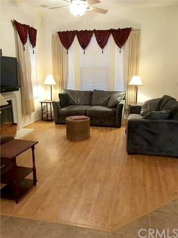 Wood laminate flooring in the living room with fir