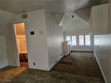 Bonus room featuring vaulted ceiling and carpet
