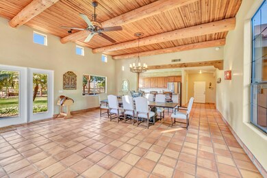 DINING AREA WITH 14 FT CEILINGS