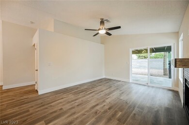 VAULTED ceilings with LUXURIOUS vinyl flooring.