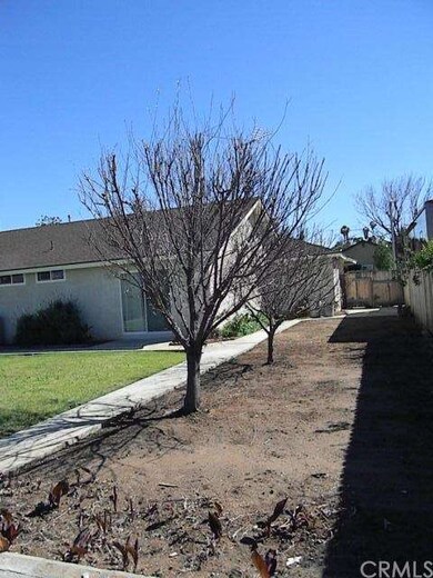 Parking for the toys and fruit trees