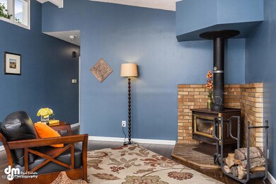 Living Room w wood stove