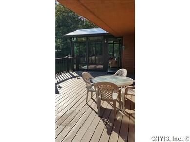 Deck looking into the sun room