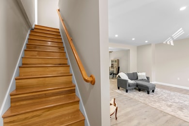 Solid wood stair case