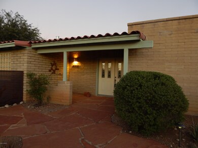 Flagstone entry walk and patio