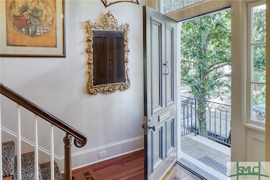 Gracious entrance into a wide hall
