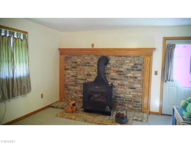 Family Room Gas Stove Fireplace.