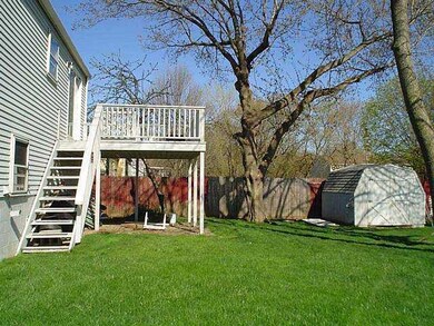 Exterior Back. Large deck overlooks back yard  Che