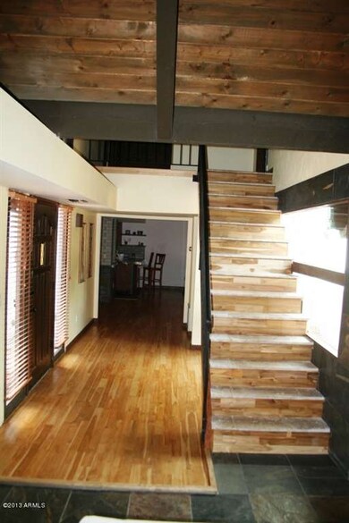 Entry Hallway with cutom stairwell