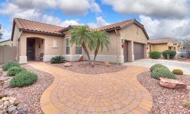 Front paver seating area