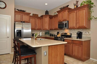 Kitchen w/Quartz Counter Tops & Refrig